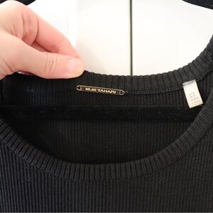 Elie Tahari Classic Black Knit Top